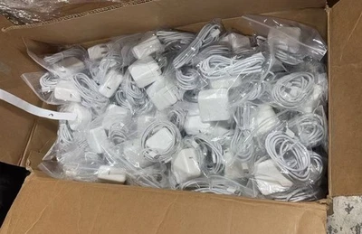 Lote de 100 Adaptador de Corriente USB-C Original Apple 30W con Cable para Macbook iPad Foto 1 de 4