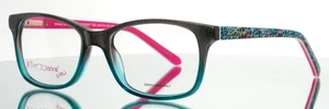 BETSEY JOHNSON GIRLS Groovy TEA Teal Glitter Girls Kids Eyeglasses 49-16-130 - Picture 1 of 15