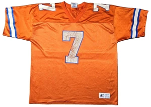 Maglia sportiva vintage logo Denver Broncos arancione John Elway 7 taglia 50-52 uomo XL - Foto 1 di 11