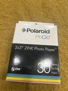 Polaroid PoGo 2x3" Zink Photo Paper 30 Sheets for Polaroid Zink Printer NEW - Picture 1 of 2