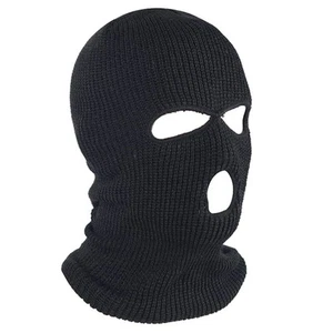 3-Hole Knitted Full Face Cover Ski Mask, Winter Balaclava Warm Knit Full Face... - Picture 1 of 7