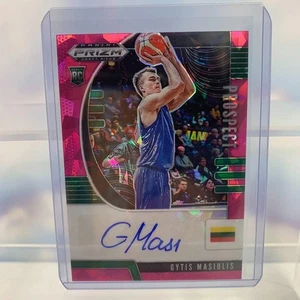 2020 Panini Prizm Draft Picks Basketball Gytis Masiulis Pink Autograph RC #PA-GM - Picture 1 of 2