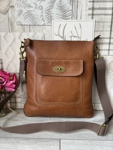 Schöne MULBERRY Eiche hellbraun Leder Seth Messenger Bag Postbote Schloss Umhängetasche - Bild 1 von 14
