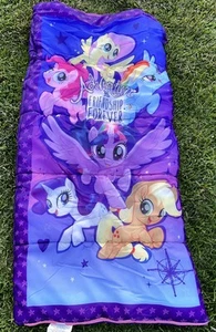 MY LITTLE PONY SLEEPING BAG 58x27 Adventure And Friendship Forever - Picture 1 of 4