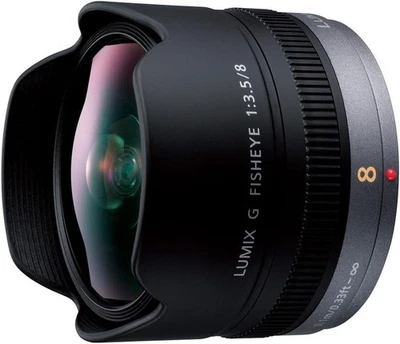 Panasonic Single Focus Fisheye Lens for Micro Four Thirds Lumix G FISHEYE 8mm/F3 - Image 1 of 4