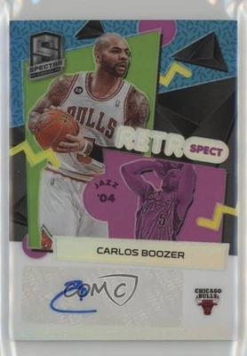 2022-23 Panini Spectra RetroSpect Auto /99 Carlos Boozer #RSA-CBZ - Image 1 of 3
