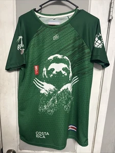 Costa Rica sloth soccer jersey size L Osh! Avolta Osos Perezosos - Picture 1 of 11