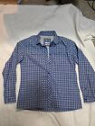 Cabelas~Womens Long Sleeve Button Down Shirt w/Insect Defense~Large~Blue-Plaid