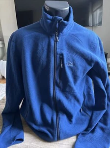 LL Bean Sweater Fleece Full Zip Jacket Slightly Fitted Men's Sz Large 505090 - Picture 1 of 6