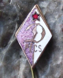 Antique Dynamo Dinamo Pecs Pecsi FC Football Club Hungary Soccer Pin Badge - Picture 1 of 2
