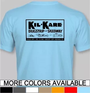 KIL-KARE DRAGSTRIP & SPEEDWAY Retro T-Shirt drag race strip racing track raceway - Picture 1 of 17