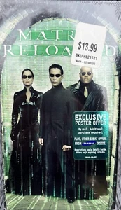 The Matrix Reloaded VHS 2003 Keanu Reeves Factory Sealed Watermarks VTG Rare - Picture 1 of 5