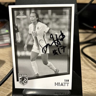 Signed 2023 Parkside NWSL #79 Sam Hiatt Black & White Parallel - Autographed - Image 1 of 2