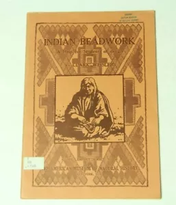 1931 Indian Beadwork Clark Wissler Guide Leaflet Series American Museum Natural - Picture 1 of 10