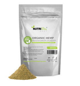 2X 5LB (10lb 100% Pure Organic Hemp Protein Powder 50% Isolate nonGMO High Fiber