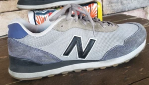New Balance 500 Classic Gray Blue Comfort Sneakers GM500SG Men Lace up Sz 11 - Picture 1 of 11