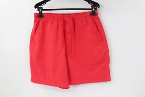 Todd snyder shorts men's Medium 7" drawstring red flat front cotton blend