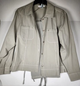 FRESH PRODUCE Olive Green 100% Cotton Top And Pant Set Top Size Large - Picture 1 of 12