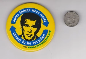 2004 George W Bush anti reelection button pinback Environment - Picture 1 of 1