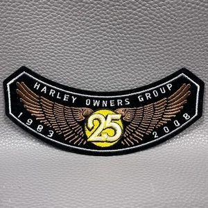 1993-2008 25 Jahre HOG Harley Davidson Owners Group Motorrad Biker Rocker Patch - Bild 1 von 1