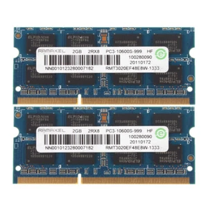 Ramaxel 4GB 2RX8 2X 2GB PC3-10600 CL9 DDR3-1333MHz SODIMM,Memory Laptop_Notebook - Picture 1 of 6