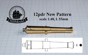 Canna per pistola 1:48 - 12pdr tipo nuovo modello - Foto 1 di 4