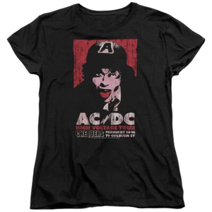 AC/DC High Voltage Tour Chequers Womens Shirt - Picture 1 of 7