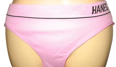 BRAGUITA HIPSTER HANES - XL - ROSA - MEZCLA NYLON ELÁSTICO ACANALADO CORTE ALTO Foto 1 de 3