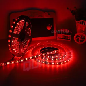 16.4ft Red 2835 Super Bright Waterproof LED Strip Light DC12V 2A W/5M Tape - Picture 1 of 11