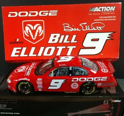 Banco ventana transparente Bill Elliott #9 Dodge 2001 Intrepid R/T acción 1/24 Foto 1 de 4
