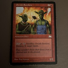 Orcish Settlers Weatherlight MP Red Uncommon MAGIC GATHERING CARD