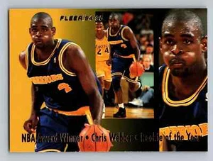 1994 Fleer #4 Chris Webber Golden State Warriors NBA Award Winners - Picture 1 of 2