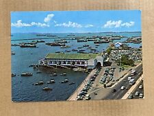 Postcard Singapore Clifford Pier Waterfront Boats Ships Vintage PC