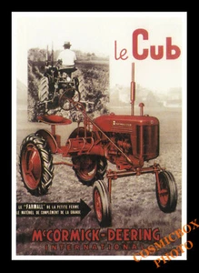 Carte postale affiche le CUB McCORMICK DEERING tracteur postcard Tractor farmall - Picture 1 of 1