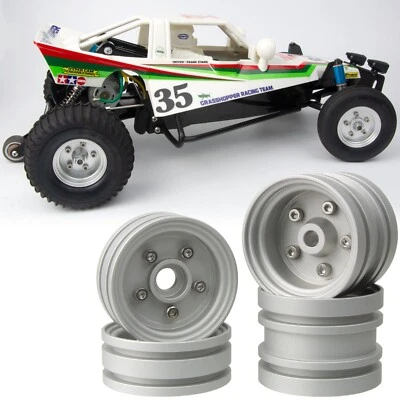 Aluminum Wheel Rim Hubs For Tamiya Grasshopper/Hornet/Mighty Frog/Super Champ - Image 1 of 4