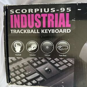 Scorpius-95 Industrial Trackball Keyboard Black