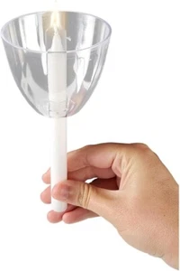 Clear Shield Candle Drip Protectors - (Pack of 50) Wax Catcher for Candlesticks - Picture 1 of 6