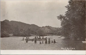 RPPC Cloverdale California Swimming Canoeing Oleander Farm 1908 Sonoma County - Picture 1 of 2
