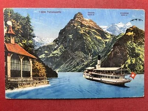 Cartolina - Svizzera - Tellskapelle - Gitschenen - Uri Rotstock - 1947 - Picture 1 of 2
