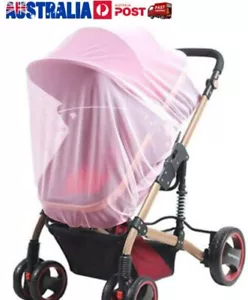 Pink Insect fly Cover Mosquito net sun dust protect mesh Pram Stroller * - Picture 1 of 5
