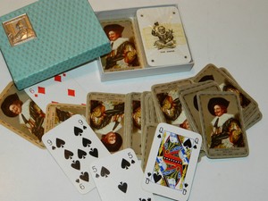 lot 2 SET OF 54 PLAYING CARDS Vintage WADDINGTON'S Cards REMBRANDT Frans NECK