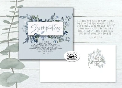 sale sympathy cards PACK 10 christian bible verse comfort scripture kjv comfort - Image 1 of 2