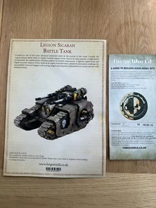 Warhammer 30K The Horus Heresy Forge World Resin Sicaran battle tank OOP BNIB - Picture 1 of 5
