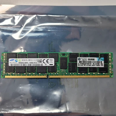 Samsung M393B2G70BH0-YH9Q8 16GB 2Rx4 PC3L-10600R ECC Server Memory RAM *2 UNITS* - Image 1 of 4