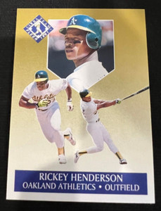 RICKEY HENDERSON Oakland Athletics 1991 Fleer Ultra Team #5 of 10 MLB HOF Legend