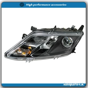 LH/Driver Headlight Assembly Black For Ford Fusion 2010 2011 2012 Halogen Clear - Picture 1 of 12
