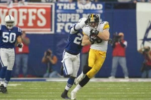 HEATH MILLER PITTSBURGH STEELERS 1/15/06 AFC PLAYOFF VS COLTS COLOR 11x14 - Picture 1 of 1