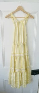 Rebecca Taylor Lemon Stripe Sundress 14 UK (10 US) - Picture 1 of 5