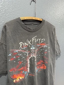 T-shirt uomo vintage 1997 Pink Floyd The Wall fascia nera taglia L/XL sbiadita  - Foto 1 di 7