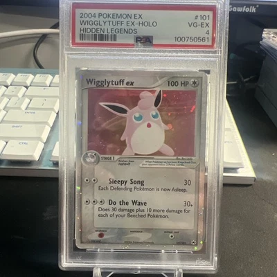 2004 POKEMON EX HIDDEN LEGENDS #101 WIGGLYTUFF EX-HOLO PSA 4 - Image 1 of 2